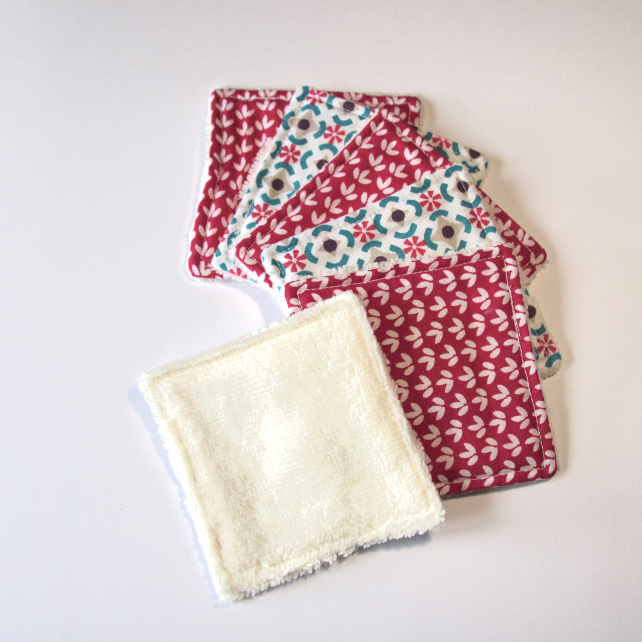 Lingettes démaquillantes carrées lot de 6