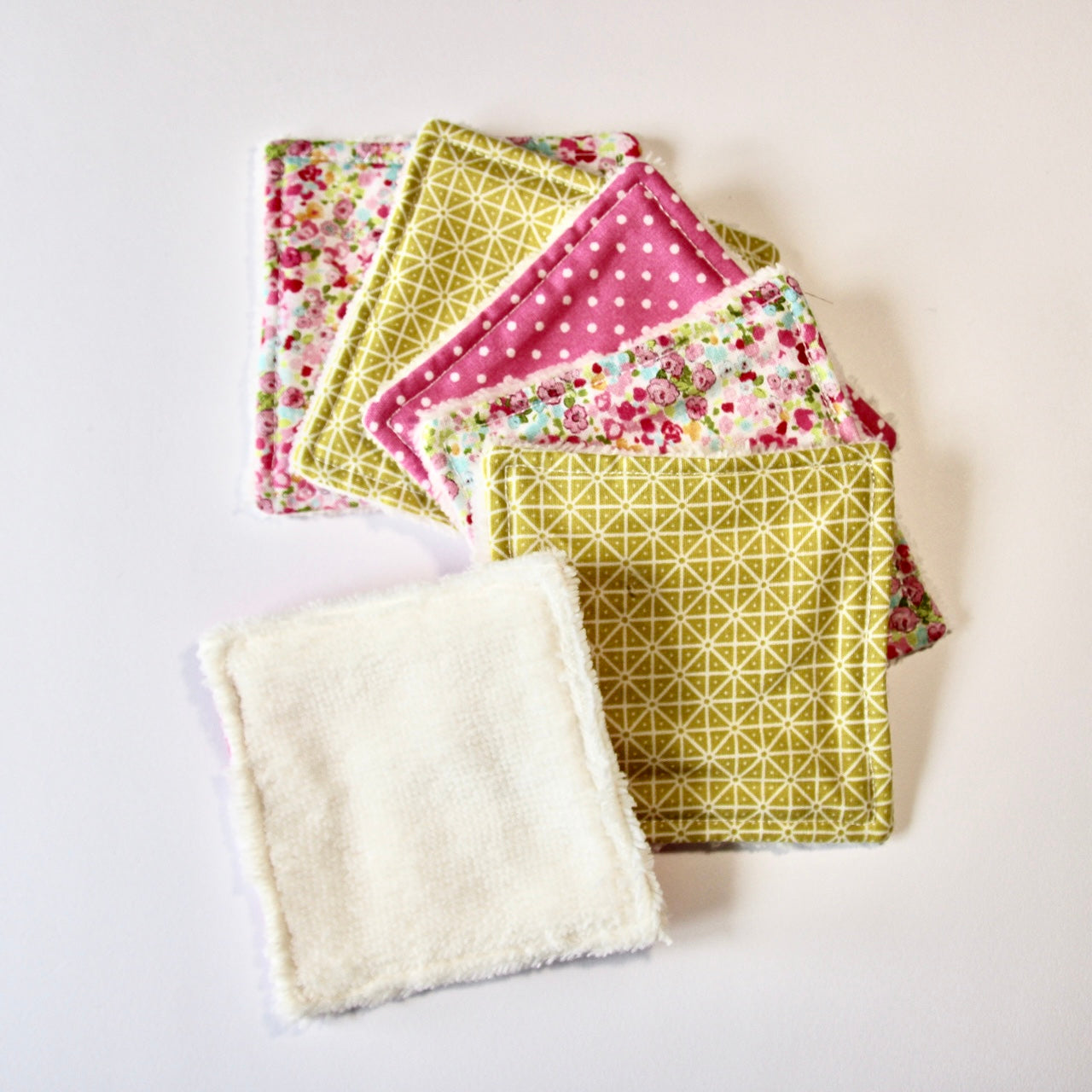 Lingettes démaquillantes carrées lot de 6