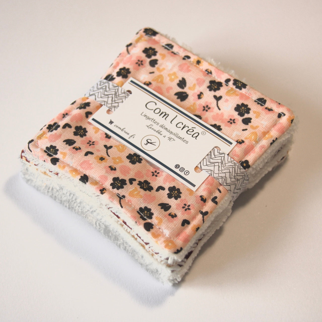 Lingettes démaquillantes carrées lot de 6