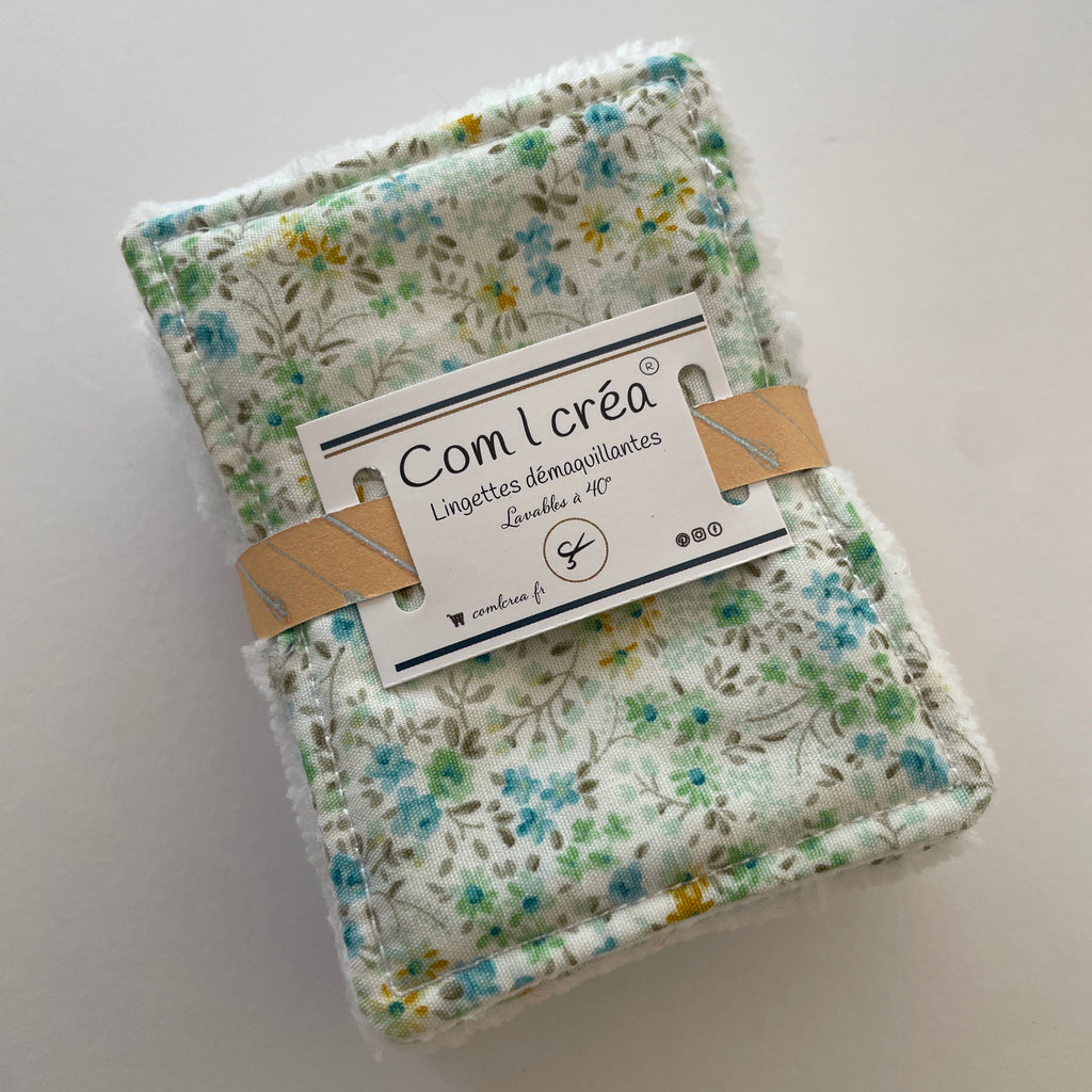 Lingettes démaquillantes petit format en lot de 6