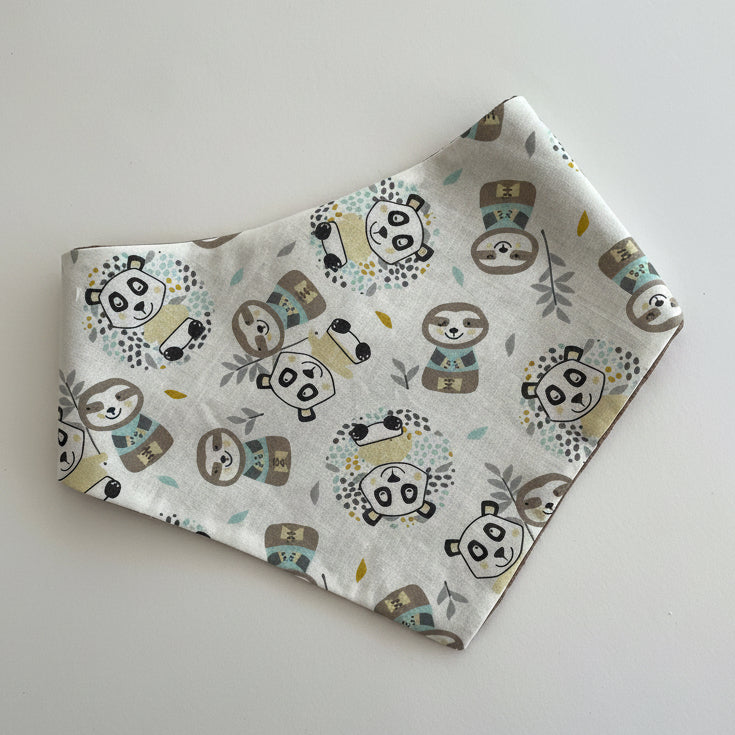 Bavoir foulard bébé doublure gaze de coton