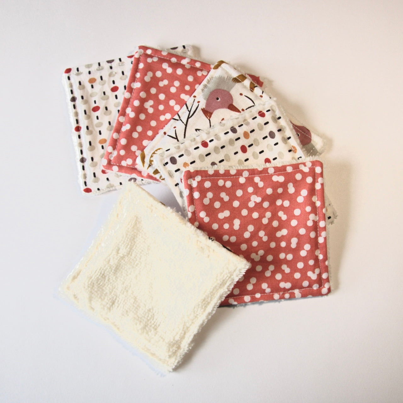 Lingettes démaquillantes carrées lot de 6